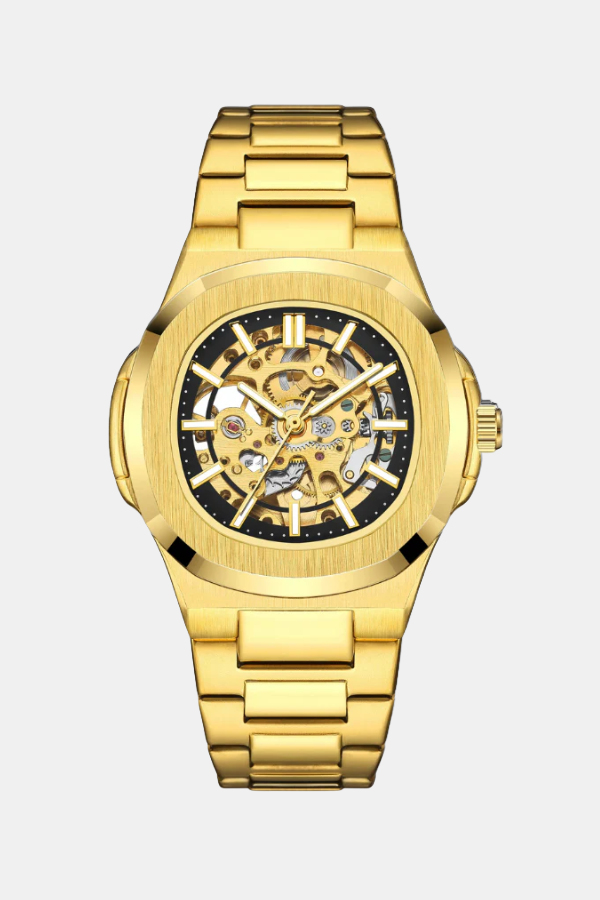 Loravento Skeleton Automatic Onyx Gold