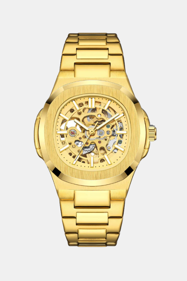Loravento Skeleton Automatic Champagne Gold