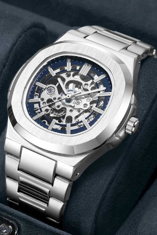 Loravento Skeleton Automatic Sapphire Steel