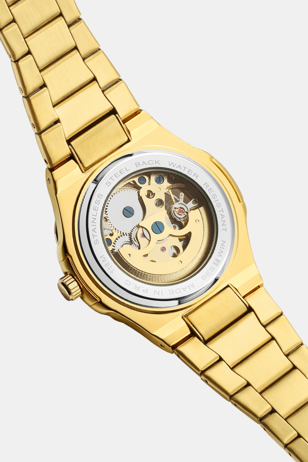 Loravento Skeleton Automatic Onyx Gold